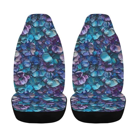 Peacock Colors Car Seat Cover