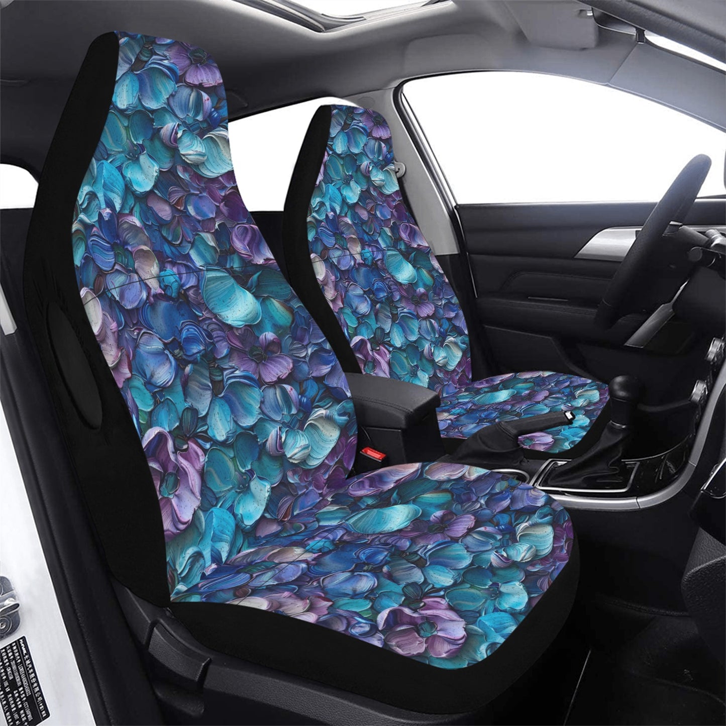 Peacock Colors Car Seat Cover