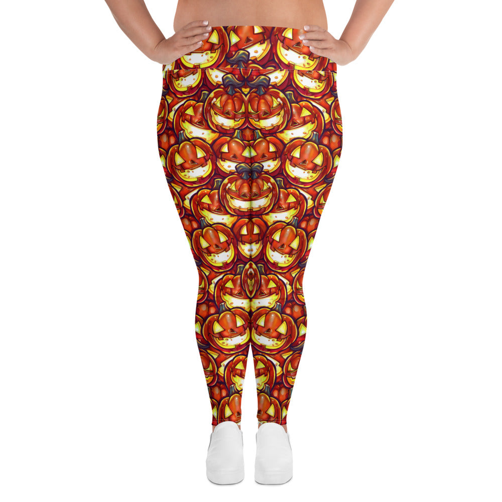 All-Over Print Plus Size Leggings