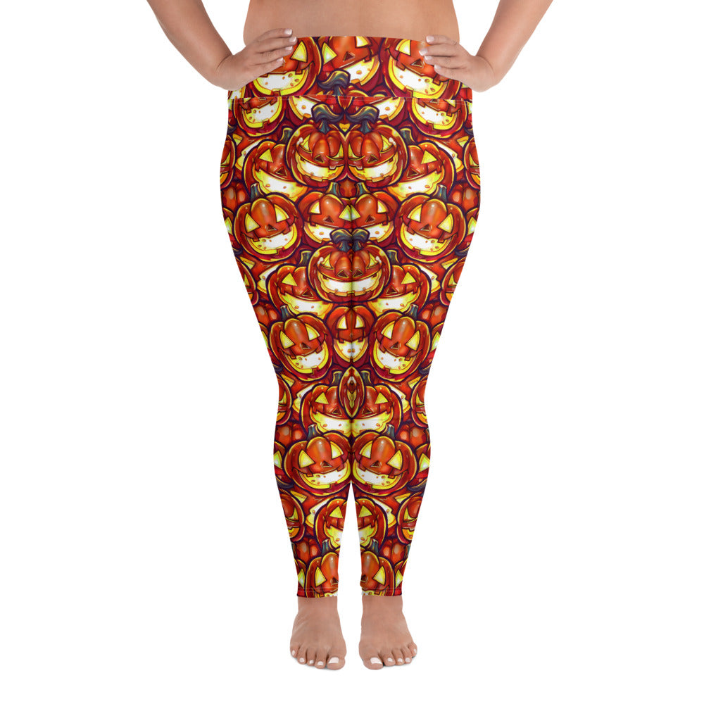 All-Over Print Plus Size Leggings