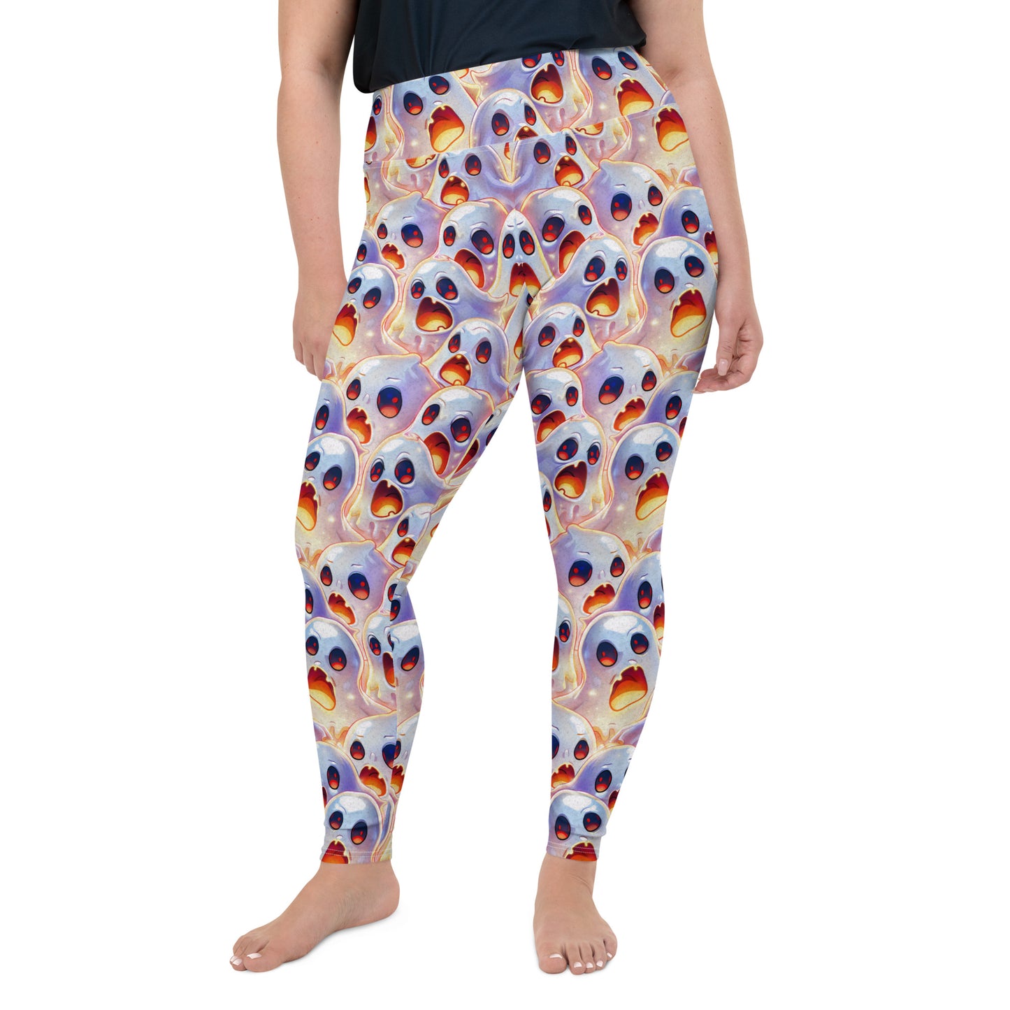 All-Over Print Plus Size Leggings