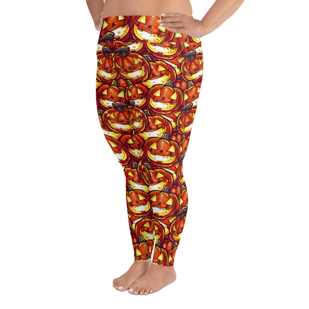 All-Over Print Plus Size Leggings