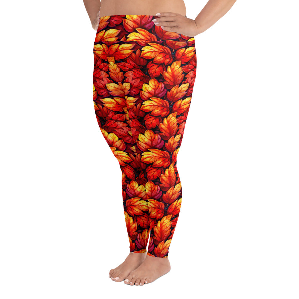 All-Over Print Plus Size Leggings