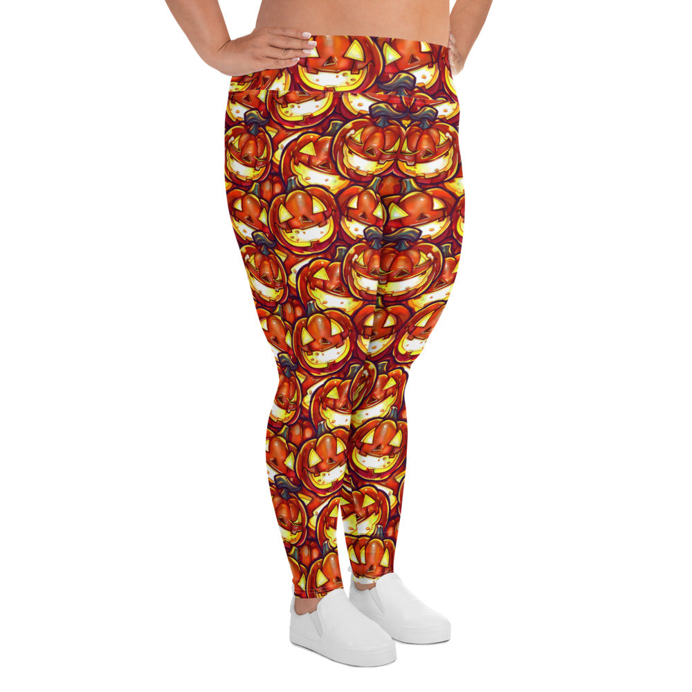 All-Over Print Plus Size Leggings