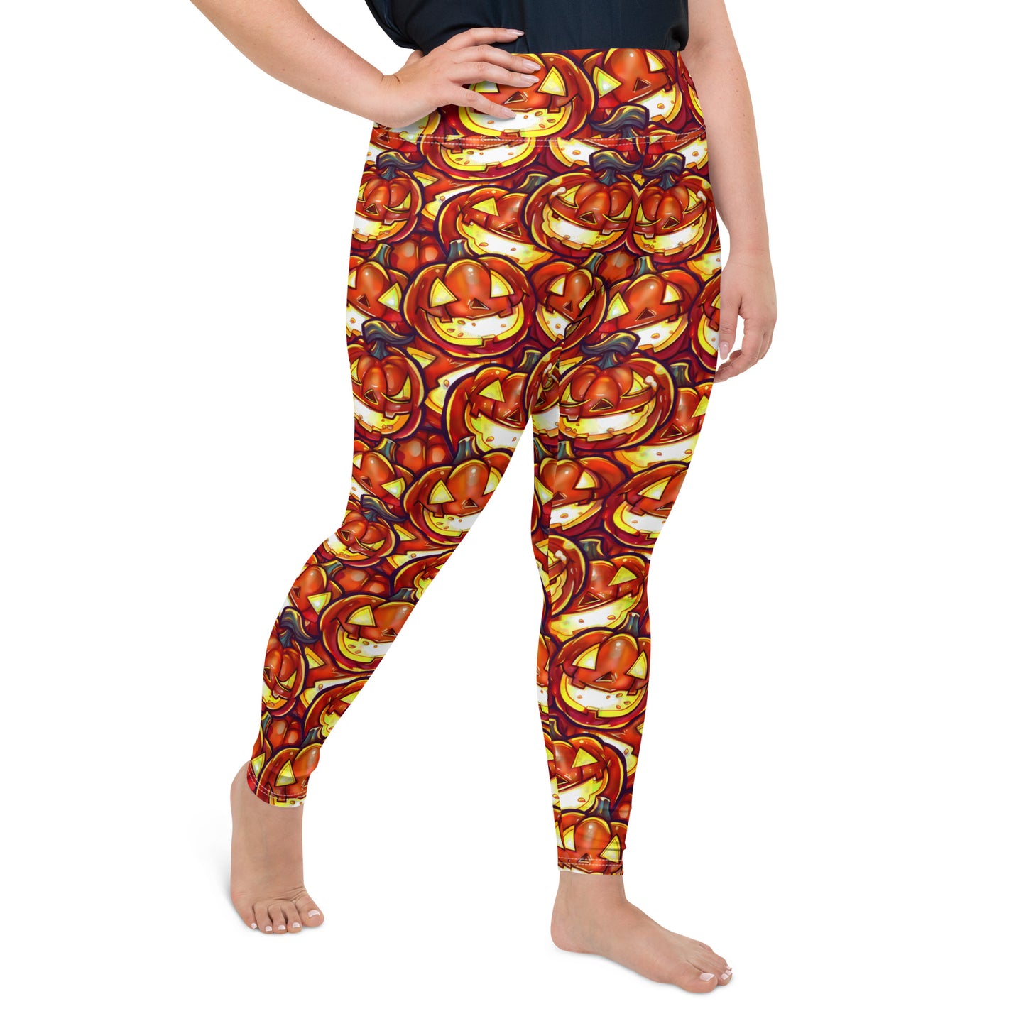 All-Over Print Plus Size Leggings