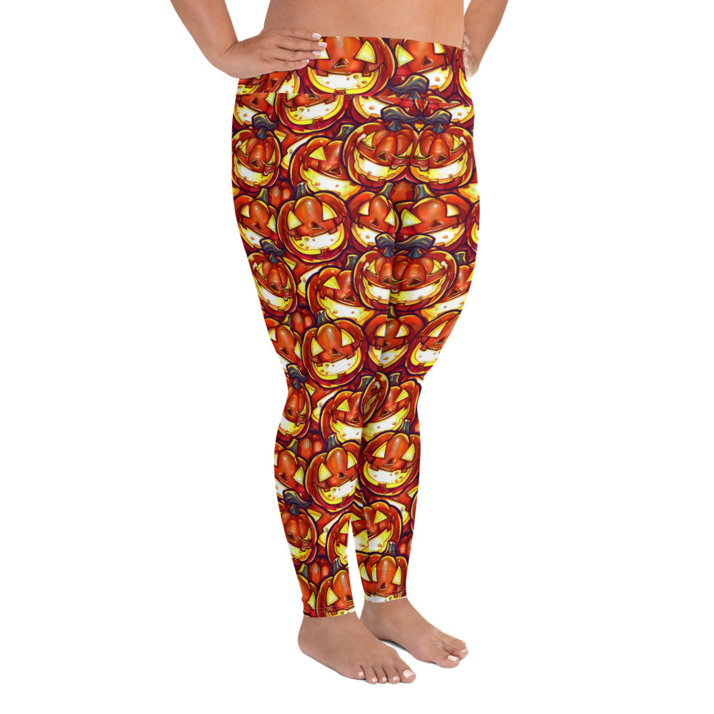 All-Over Print Plus Size Leggings