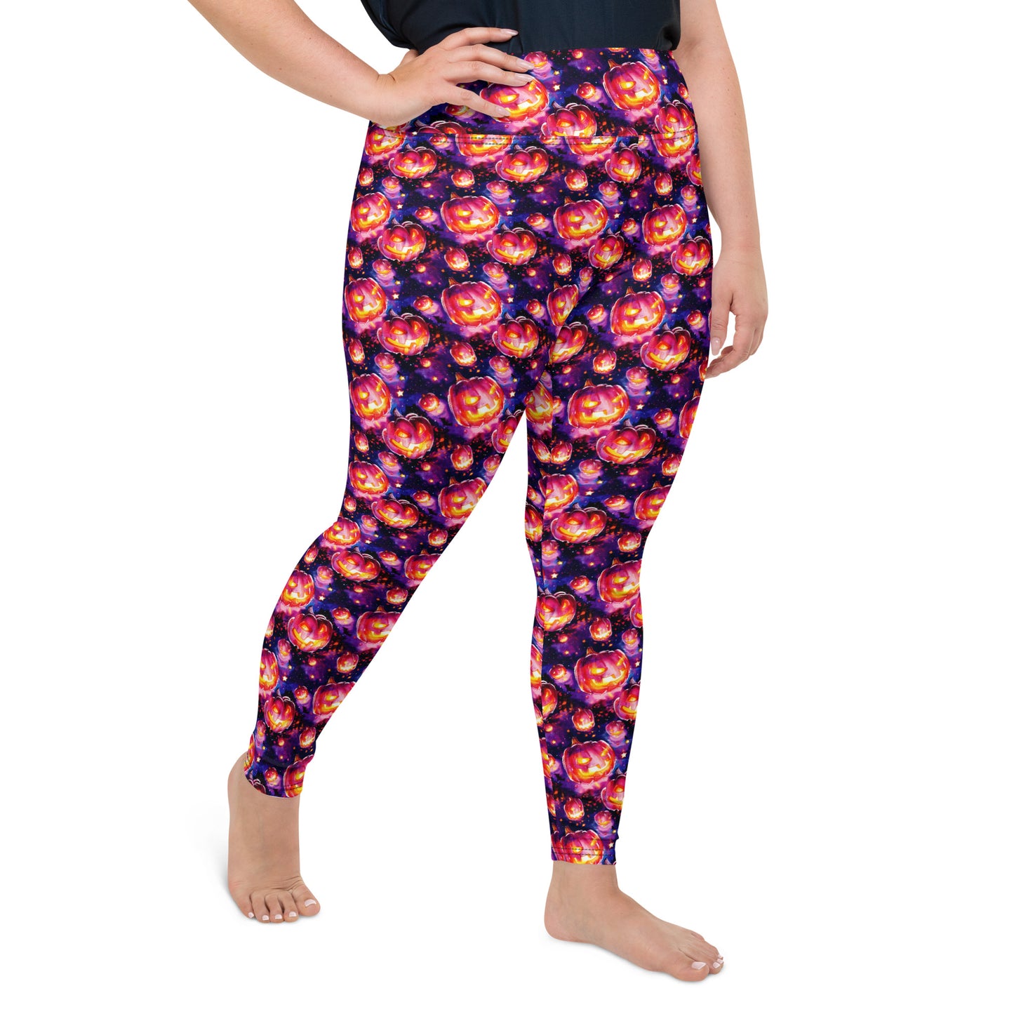 All-Over Print Plus Size Leggings