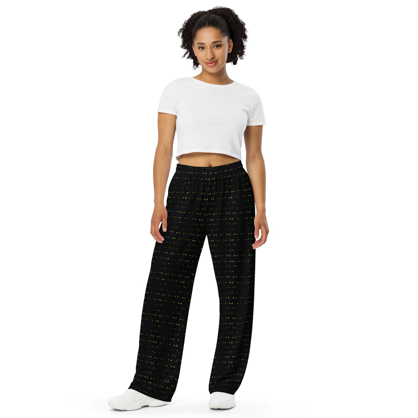 All-over print unisex wide-leg pants