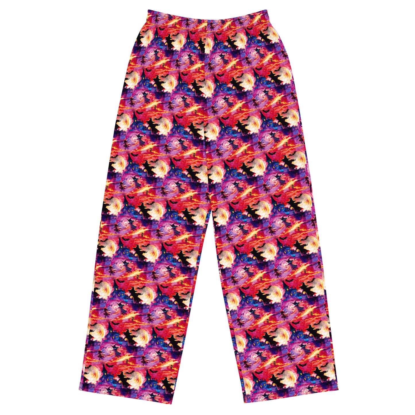 All-over print unisex wide-leg pants