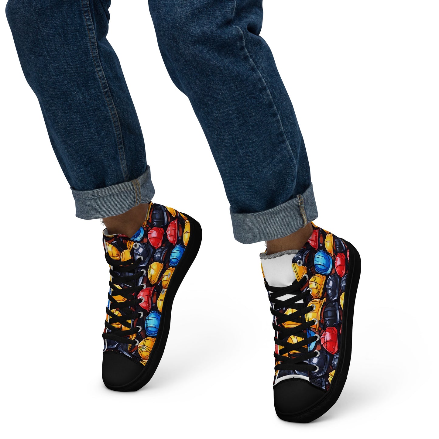 Men’s high top canvas shoes