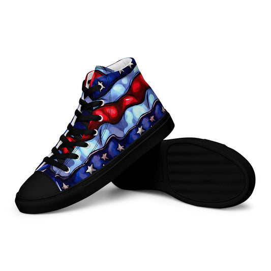 Men’s high top canvas shoes