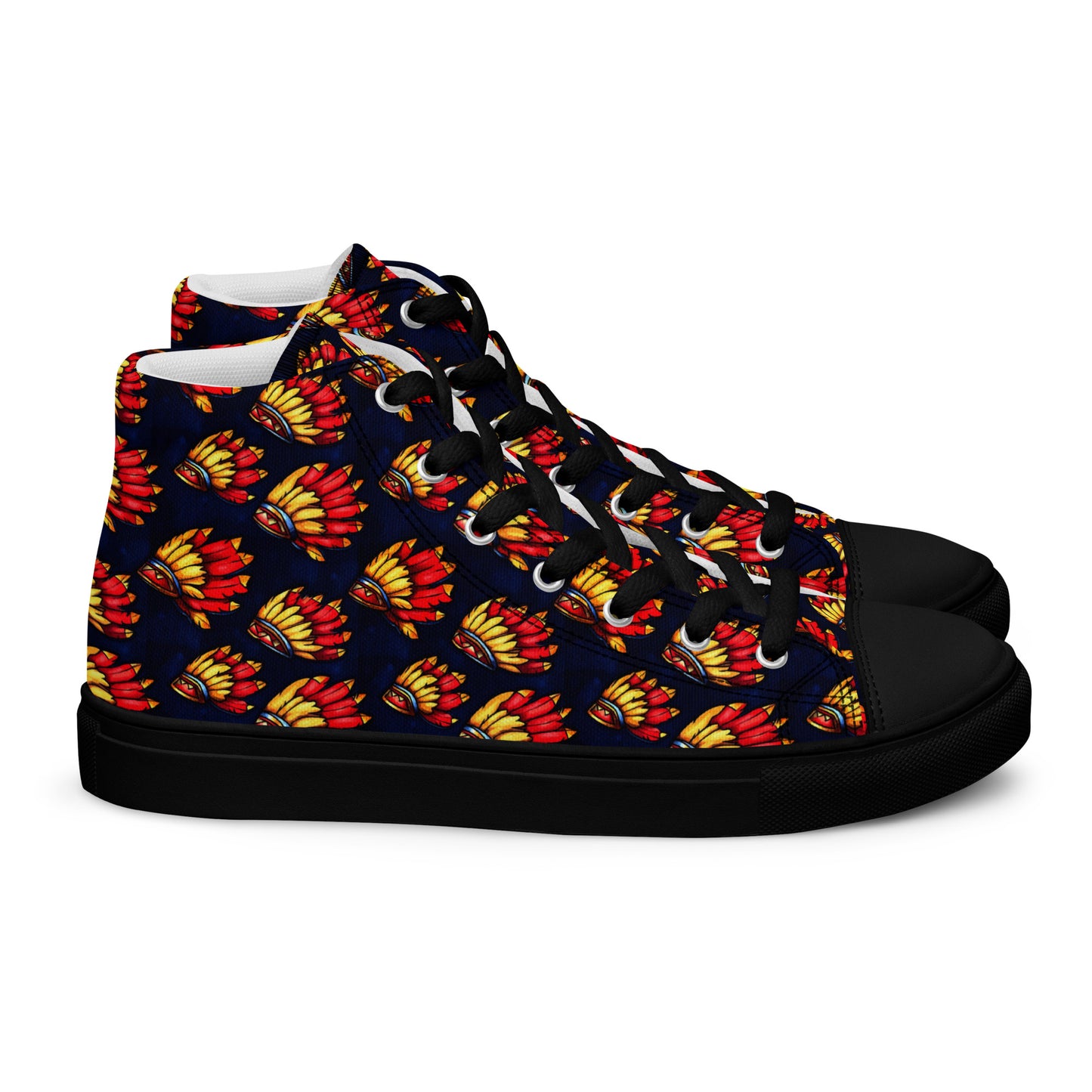 Men’s high top canvas shoes