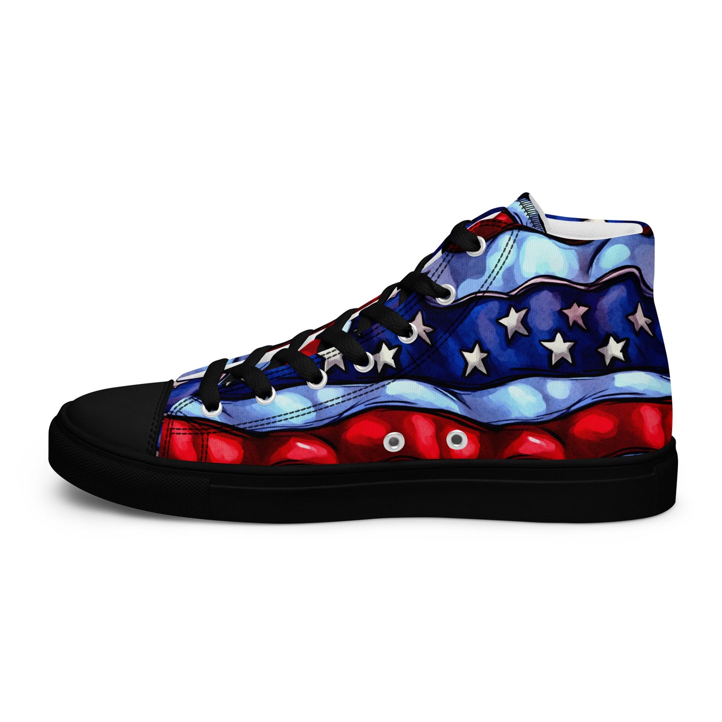 Men’s high top canvas shoes