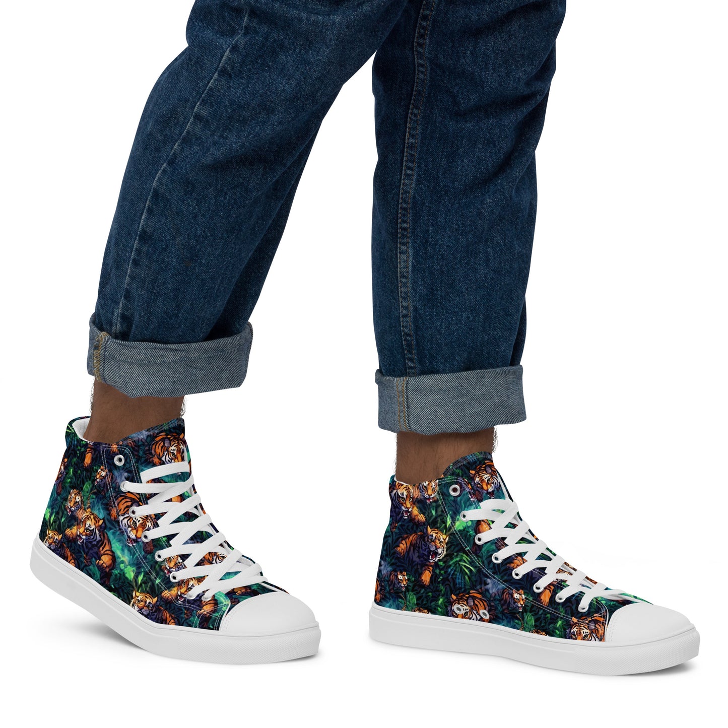 Men’s high top canvas shoes