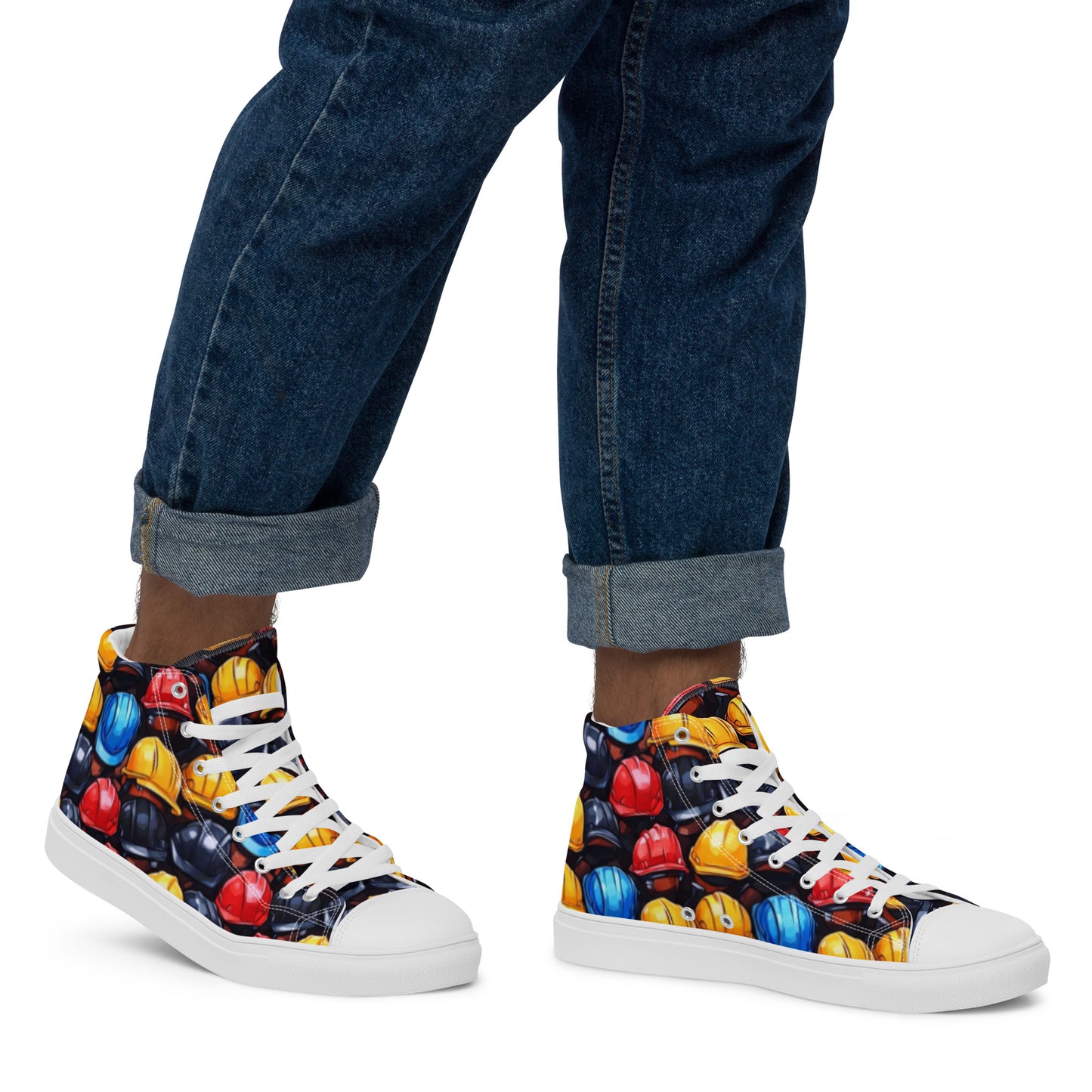 Men’s high top canvas shoes