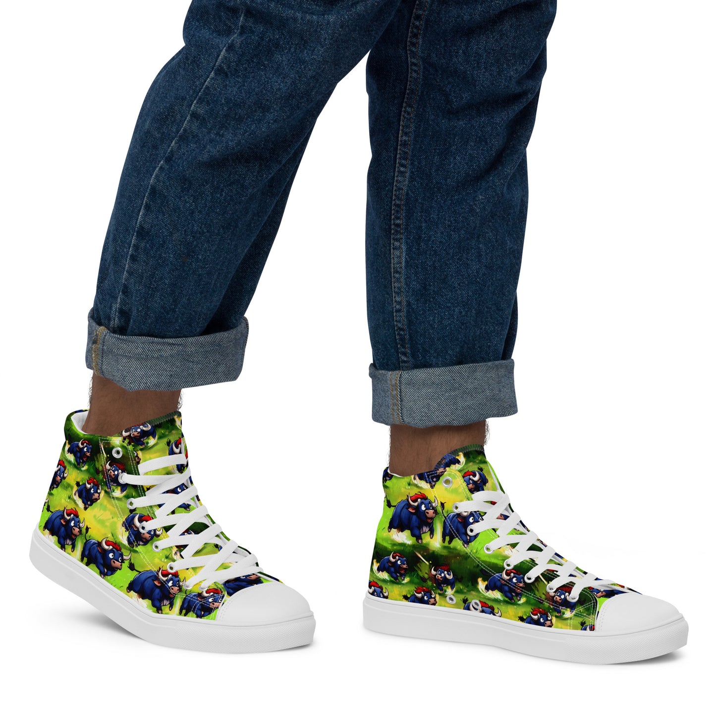 Men’s high top canvas shoes