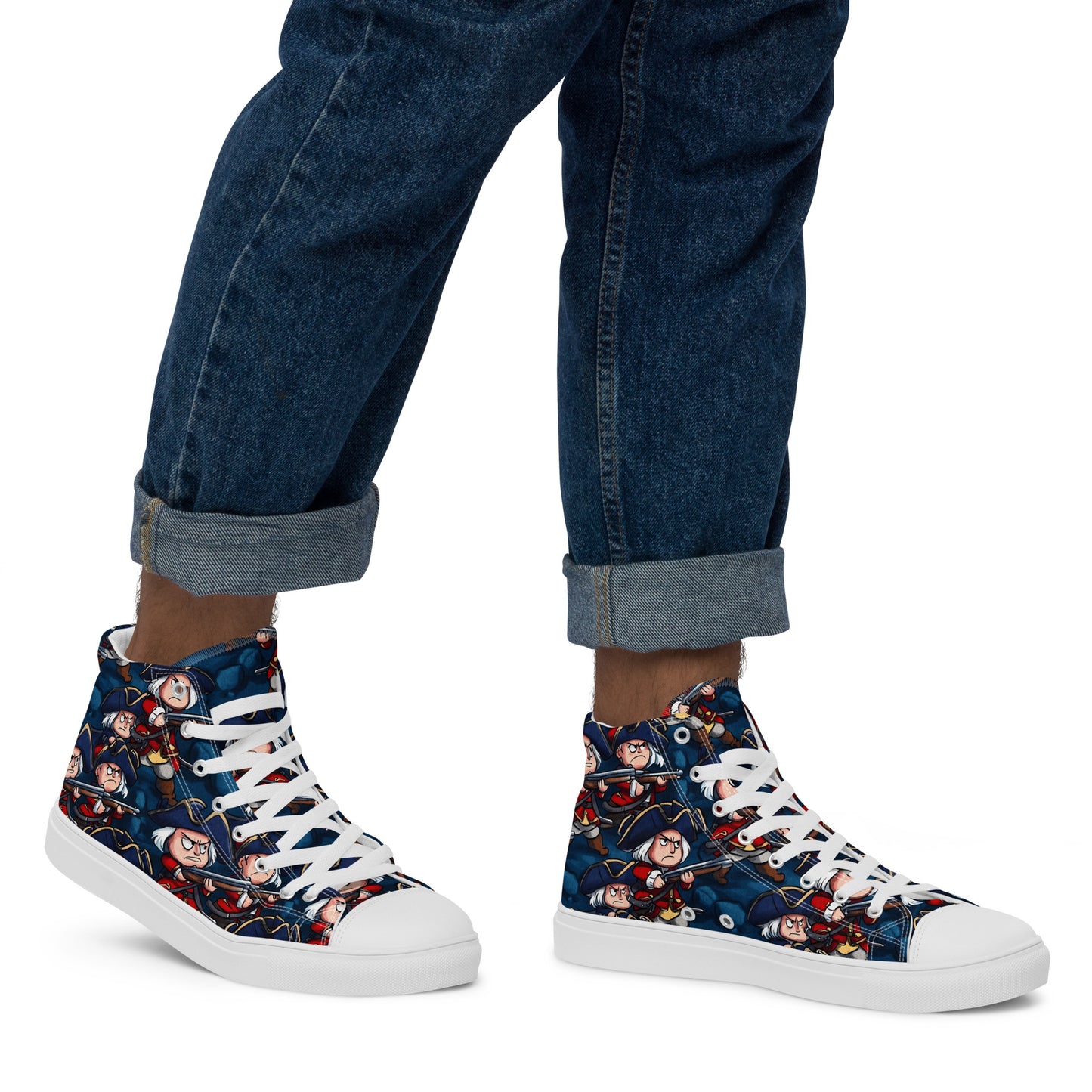 Men’s high top canvas shoes