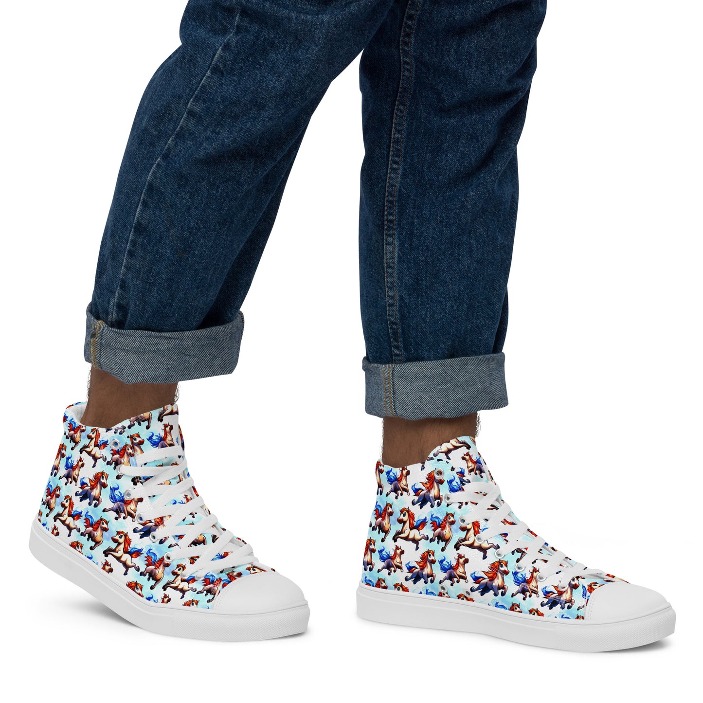 Men’s high top canvas shoes