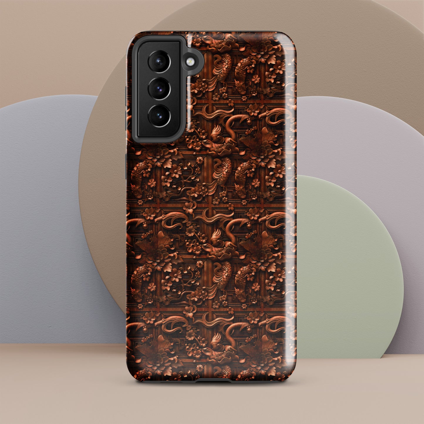 Ornate Japanese Woodcarving Tough case for Samsung®