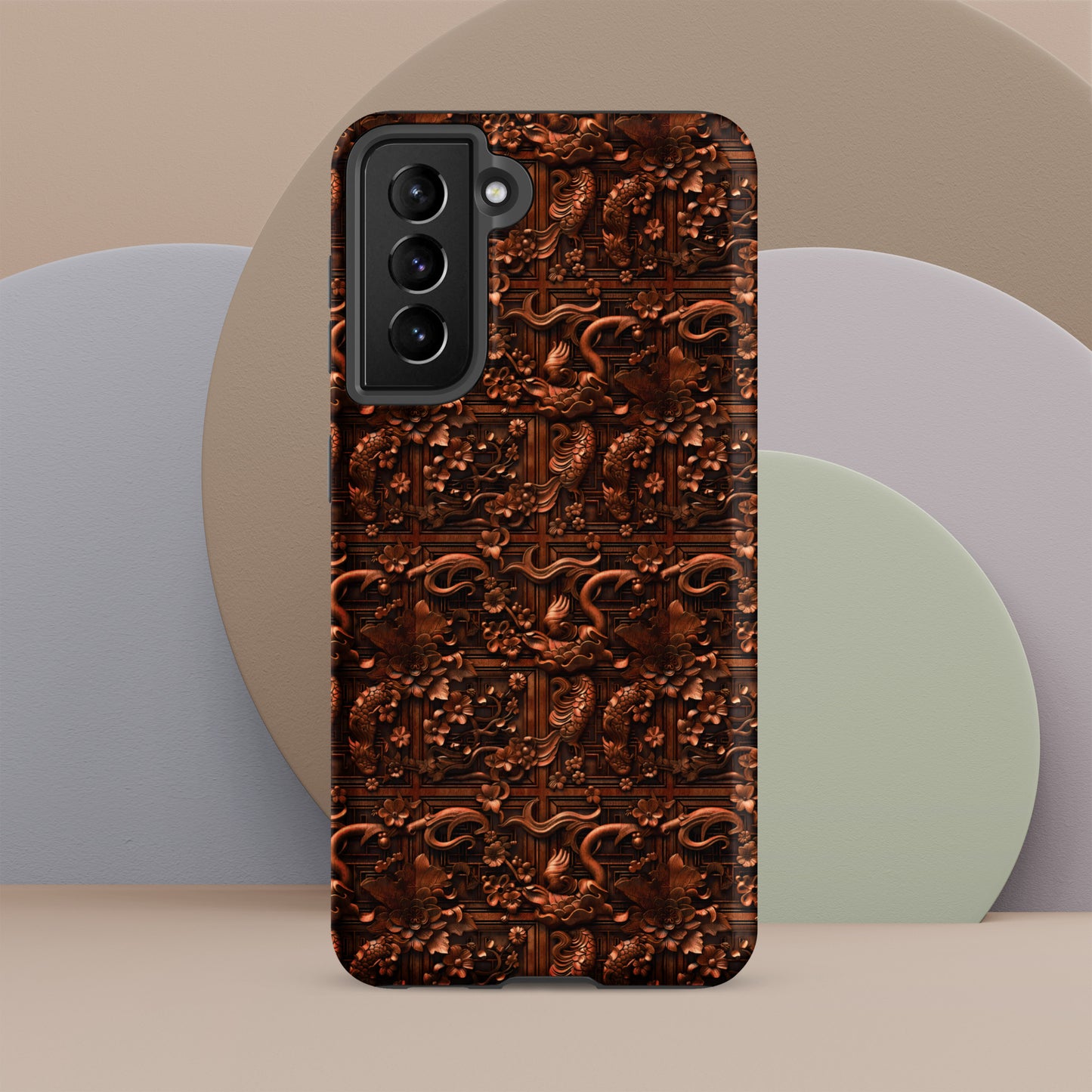 Ornate Japanese Woodcarving Tough case for Samsung®