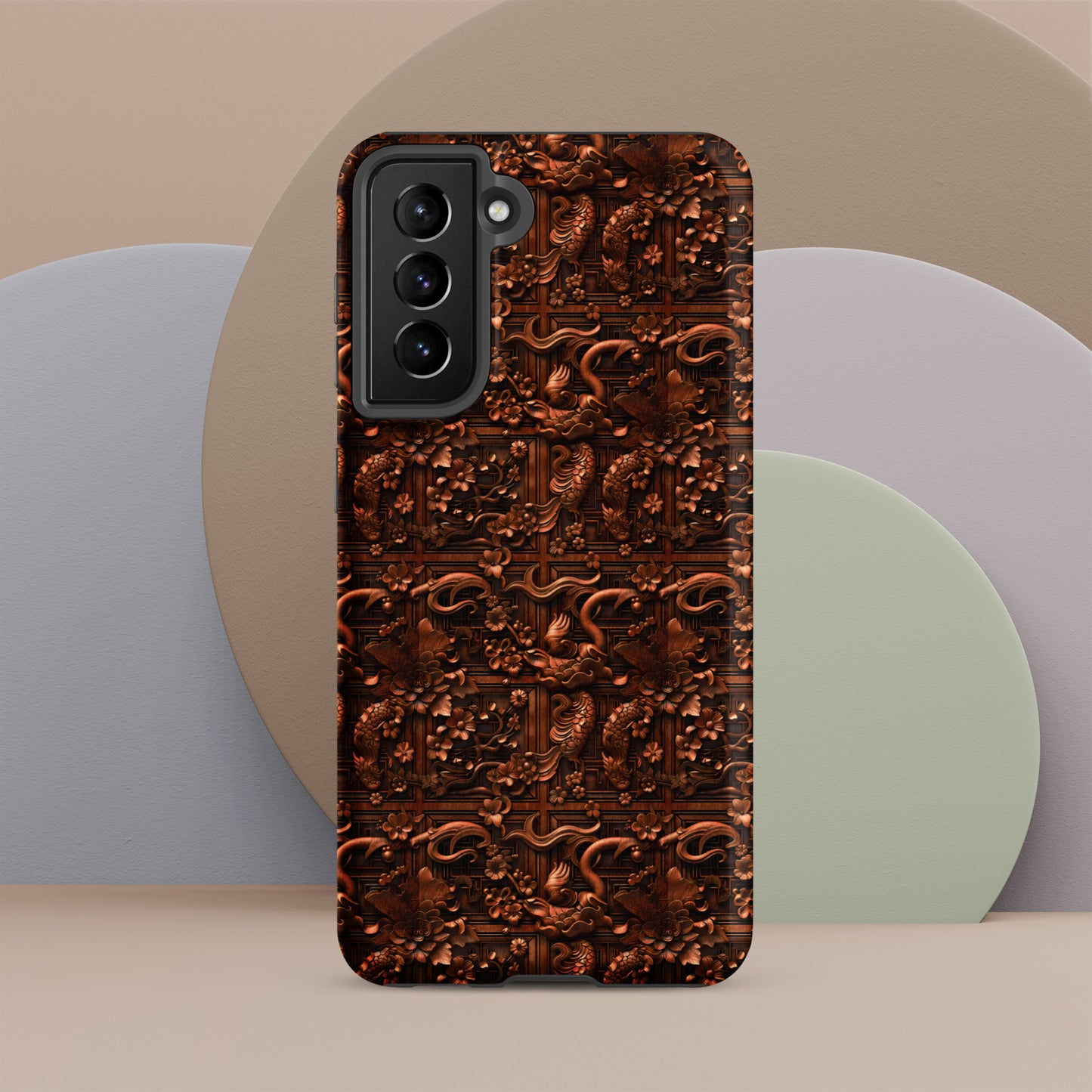 Ornate Japanese Woodcarving Tough case for Samsung®