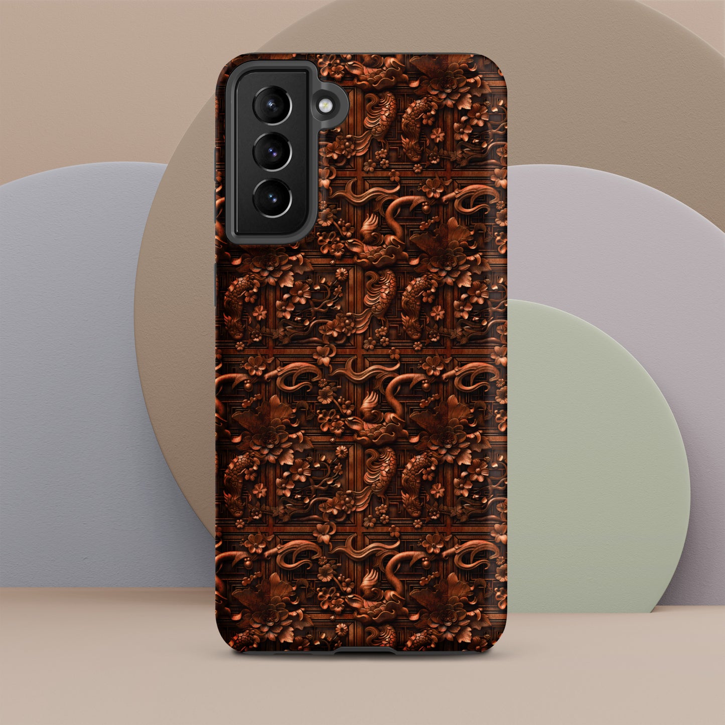 Ornate Japanese Woodcarving Tough case for Samsung®