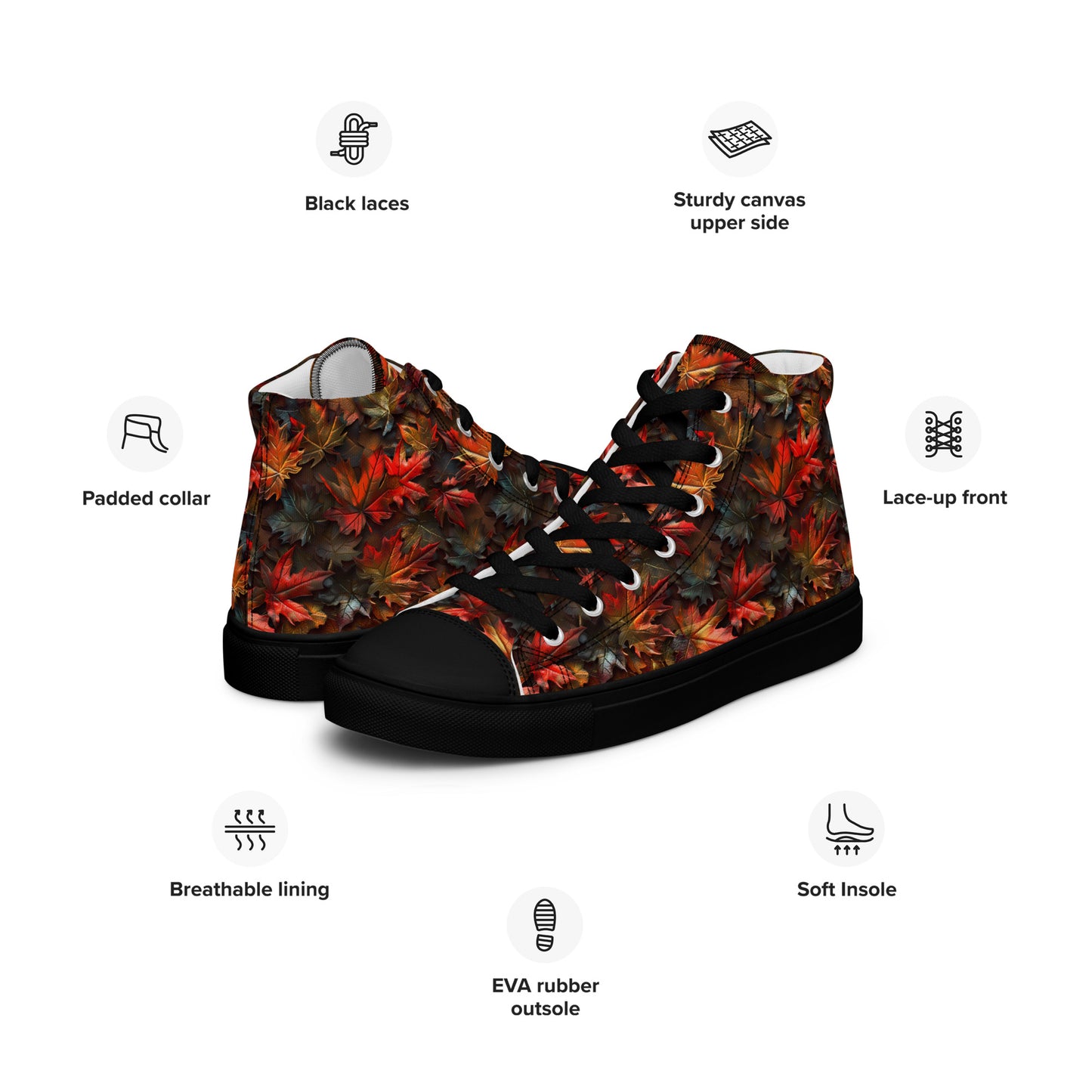 Women’s high top canvas shoes