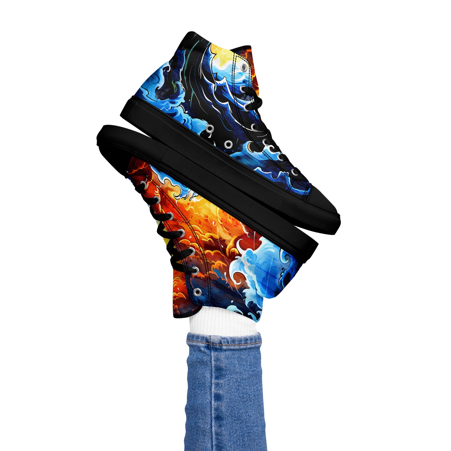 Women’s high top canvas shoes