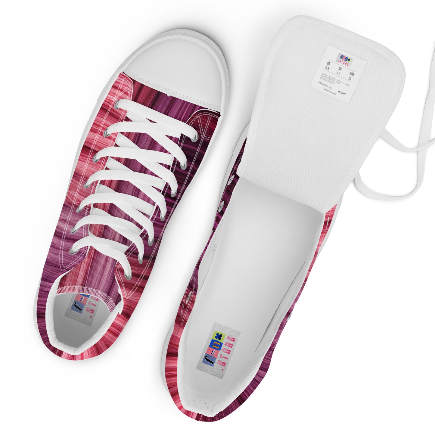 Women’s high top canvas shoes