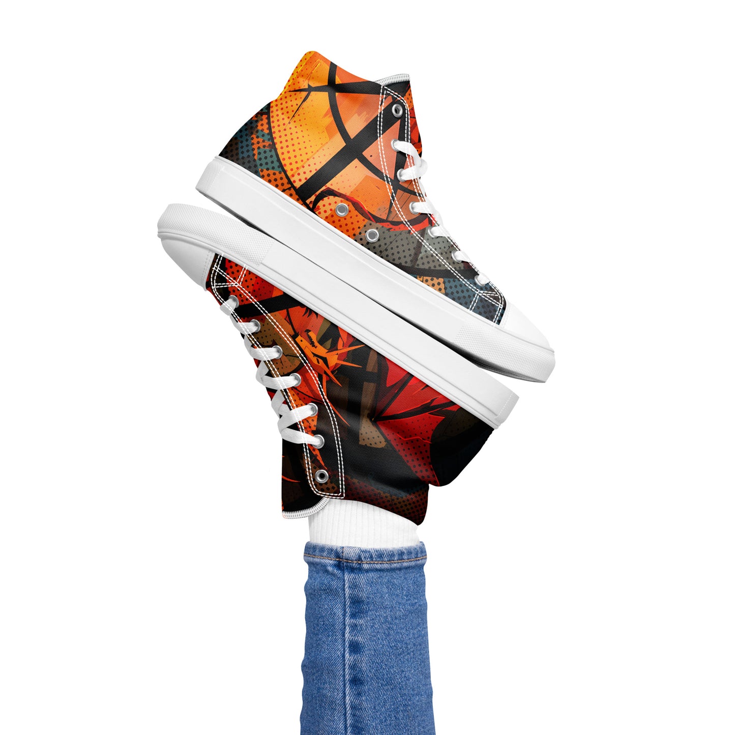 Women’s high top canvas shoes