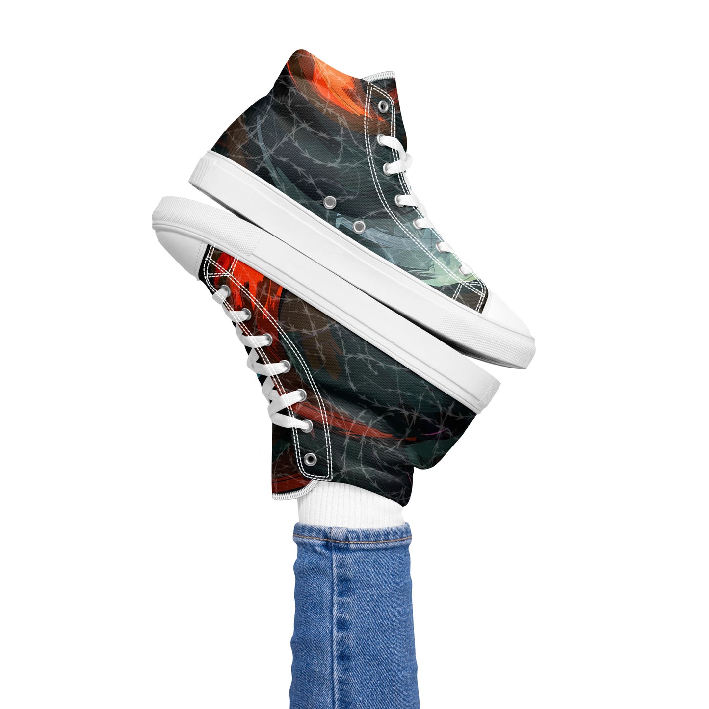 Women’s high top canvas shoes