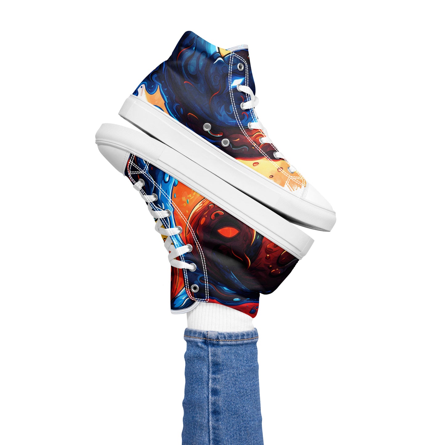 Women’s high top canvas shoes