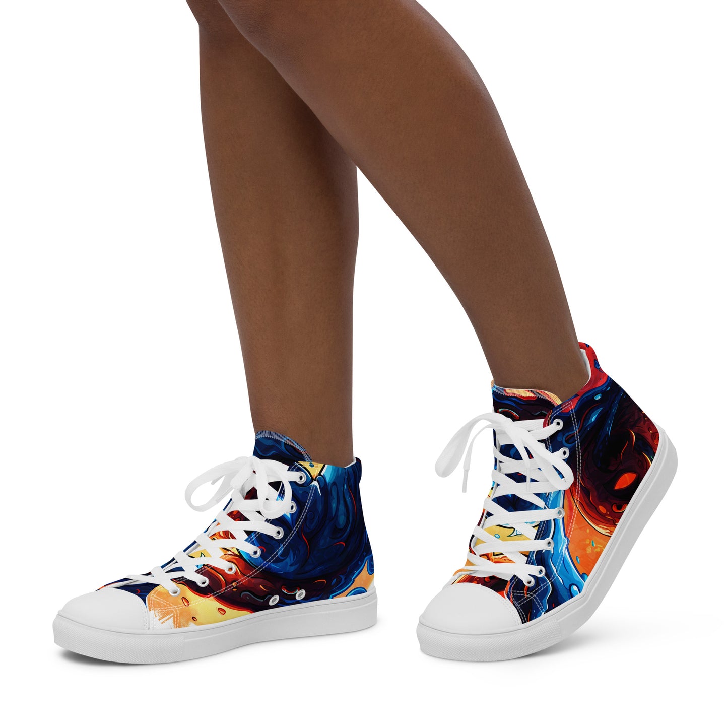 Women’s high top canvas shoes