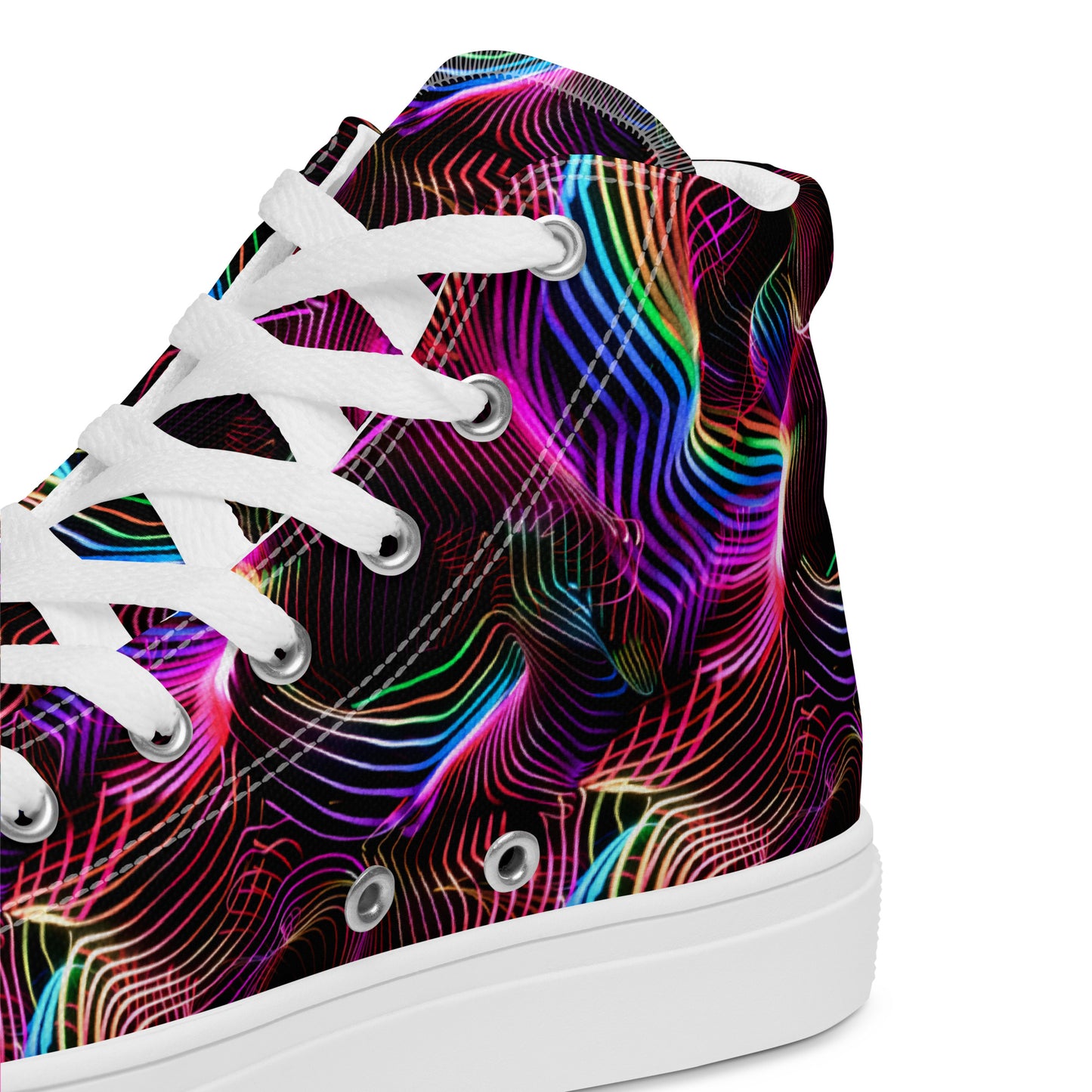 Women’s high top canvas shoes