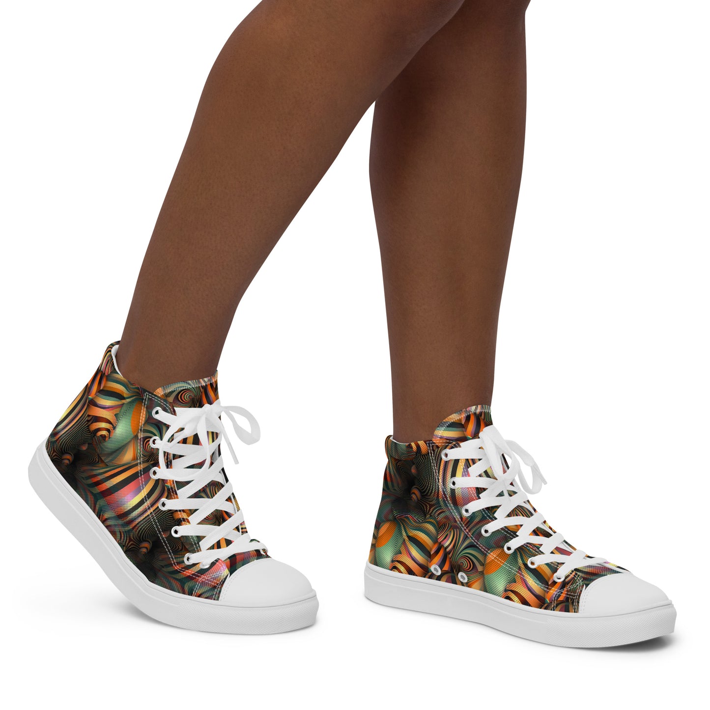 Women’s high top canvas shoes