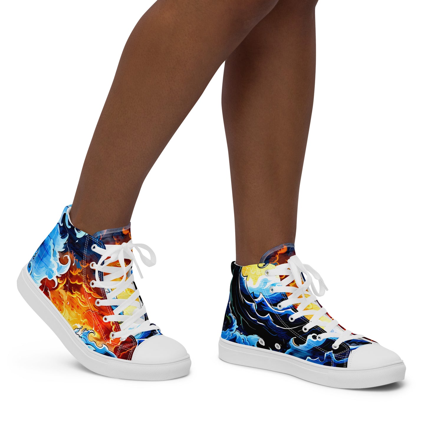 Women’s high top canvas shoes