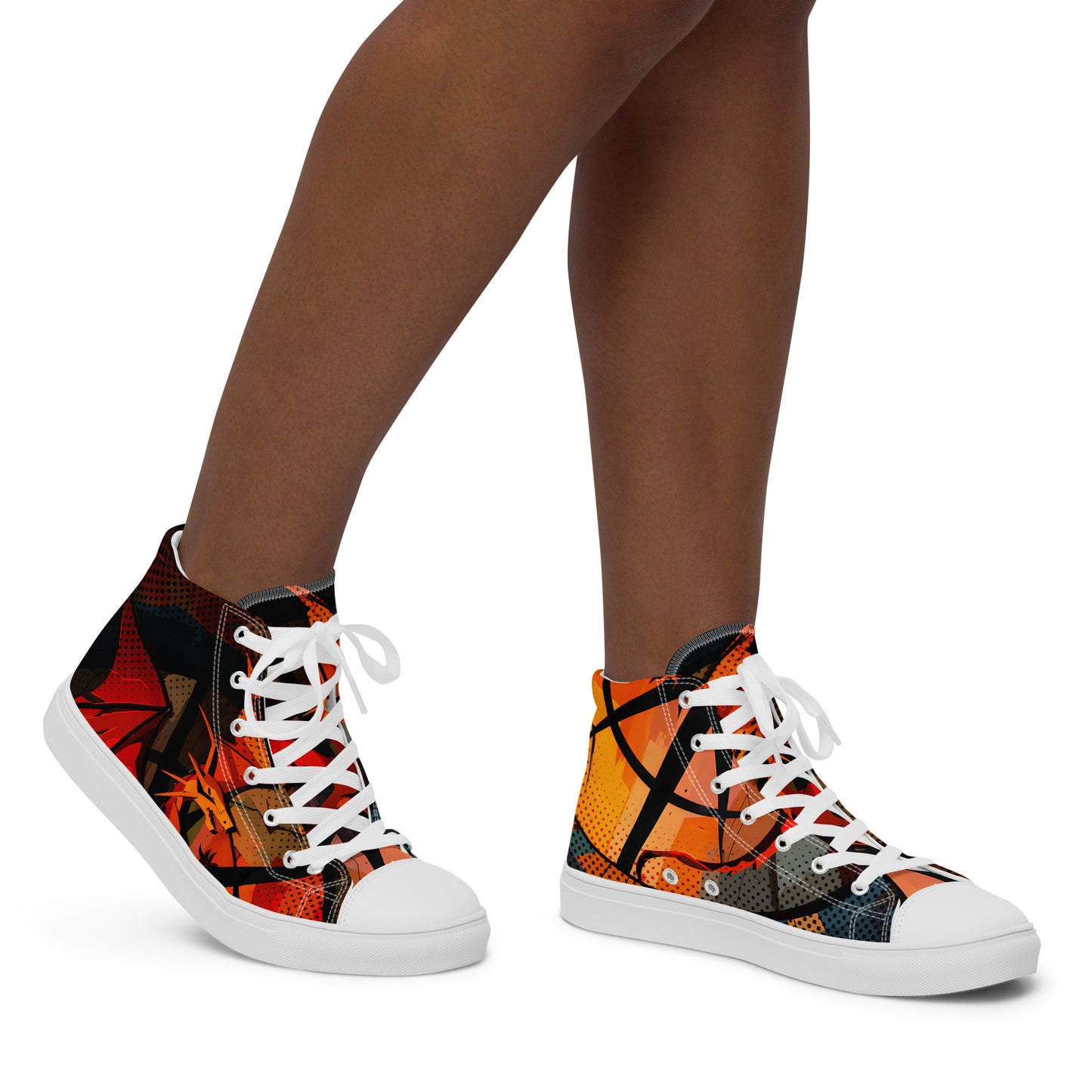 Women’s high top canvas shoes