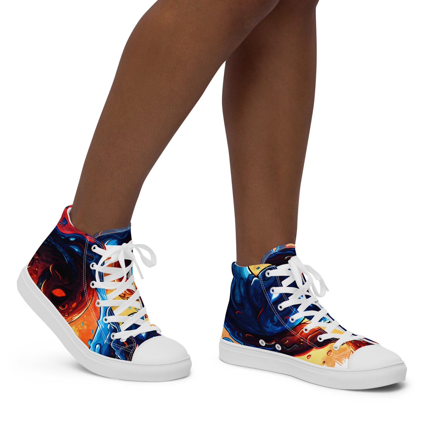 Women’s high top canvas shoes